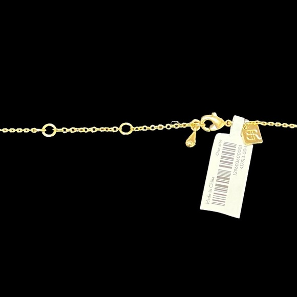 Banana Republic Goldtone CZ “E” Necklace NWT - Picture 5 of 5
